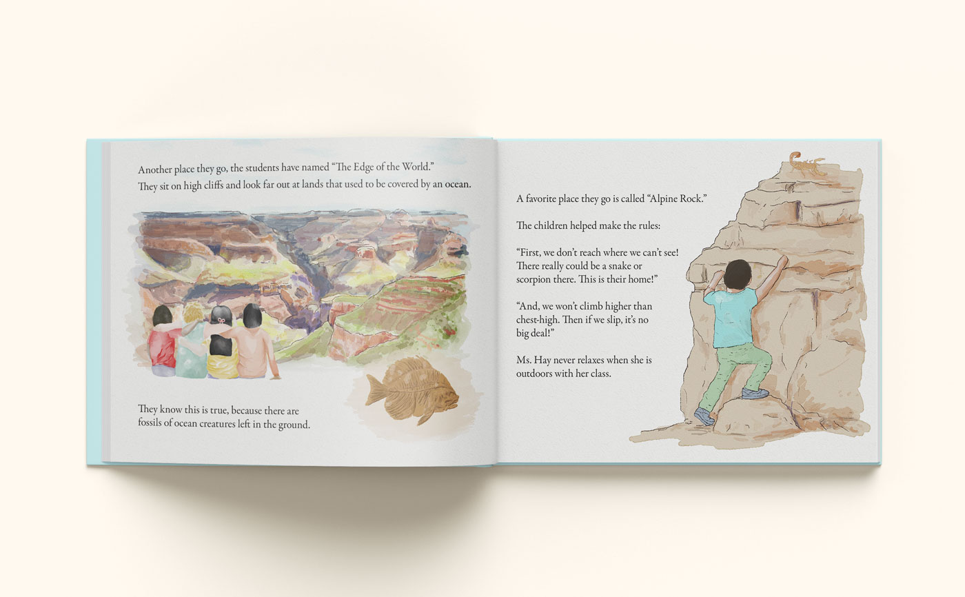 A spread from The Paddleboard Dog